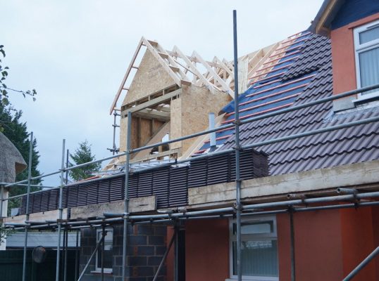 Dormer window structural carpentry in Suffolk by Buildright Suffolk