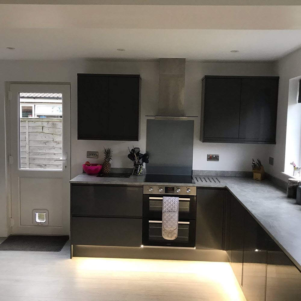 Extended kitchen and living space in Stowmarket home