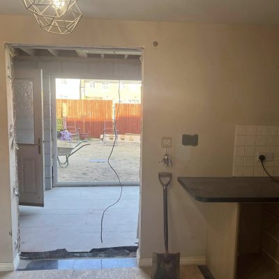 Work begins on house extension and garage conversion in Suffolk by Buildright Suffolk