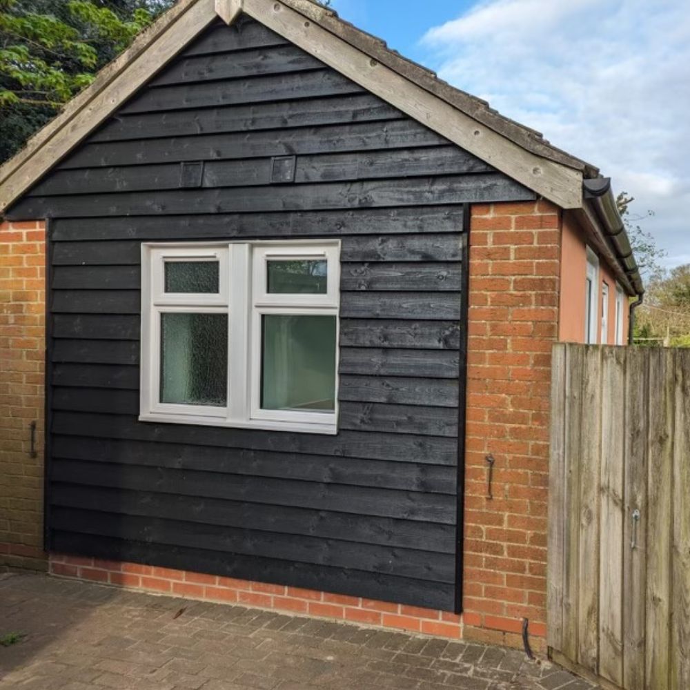 Conversion of single garage to studio in Holbrook Ipswich