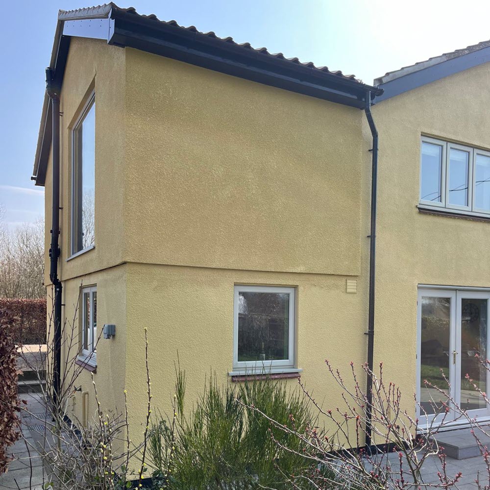 Completed first floor extension to house in Cotton Suffolk by Buildright Suffolk