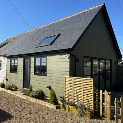 Completed bungalow extension project in Creeting St Mary Ipswich