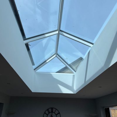 Roof lantern bringing light into the extension in Stowmarket